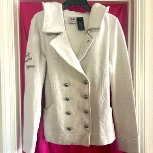 Warm and very cute! Harley Davidson Womens sweatshirt, Jacket, peacoat look